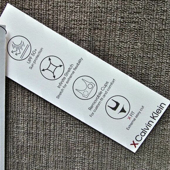 Calvin Klein Women's Logo Elastic Top & Bottom Bikini 2 Piece Set Size Xlarge - Picture 12 of 15